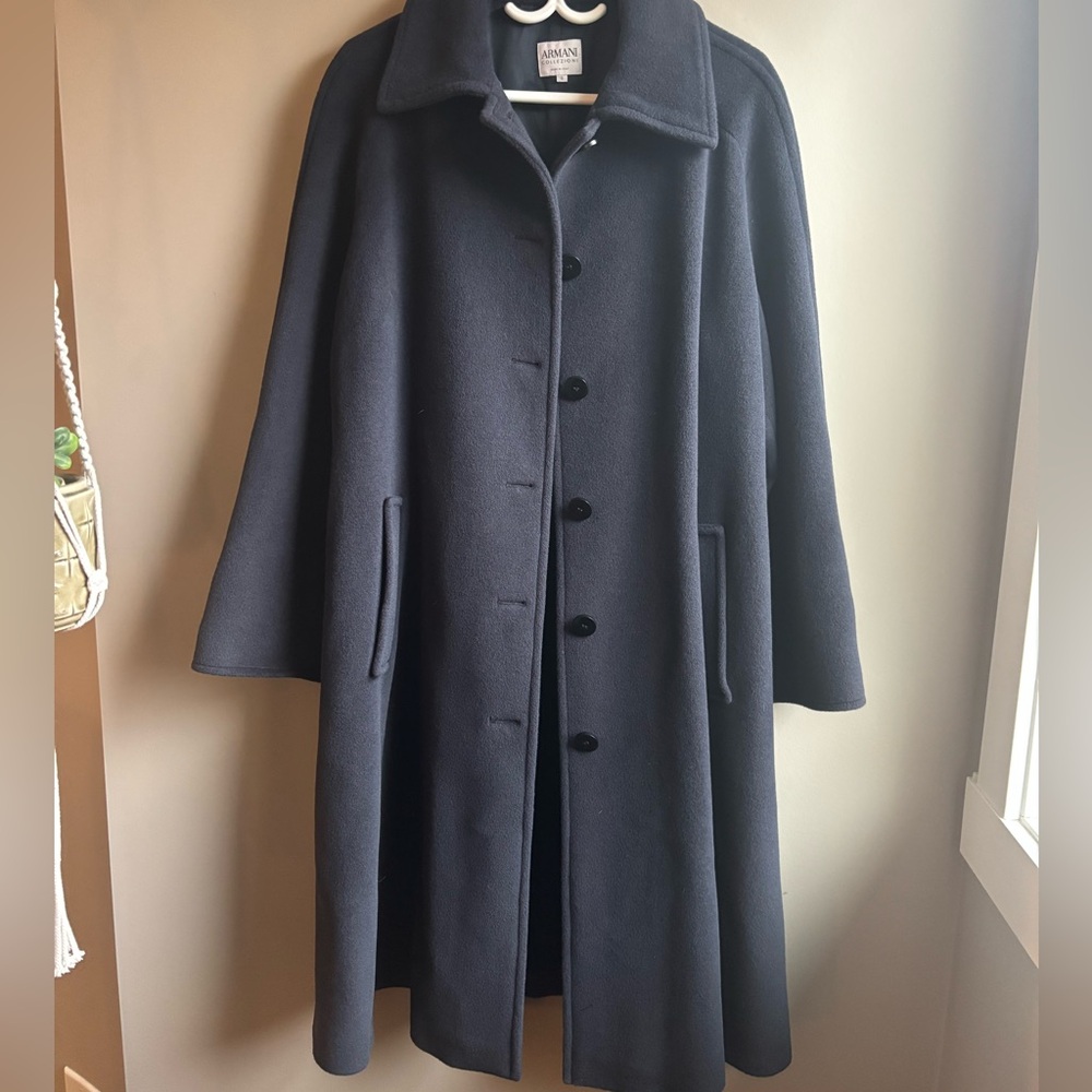 Armani Collezioni Luxurious Angora/Wool/Cashmere Coat